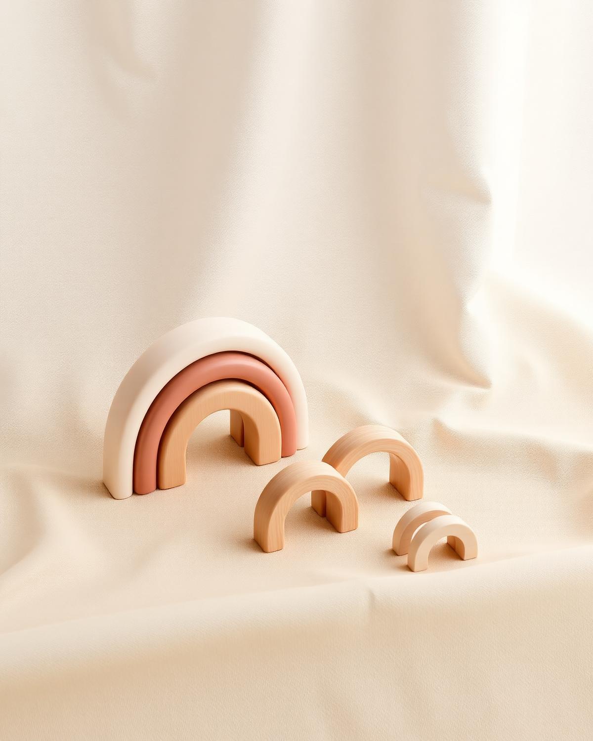 Grimm's Wooden Stacking Toys — non-toxic baby pick