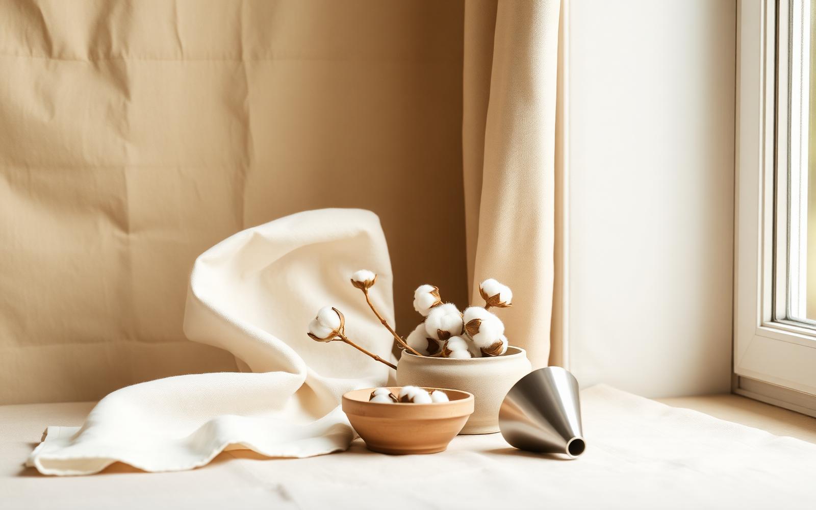 Organic cotton period care products arranged for an independent materials investigation